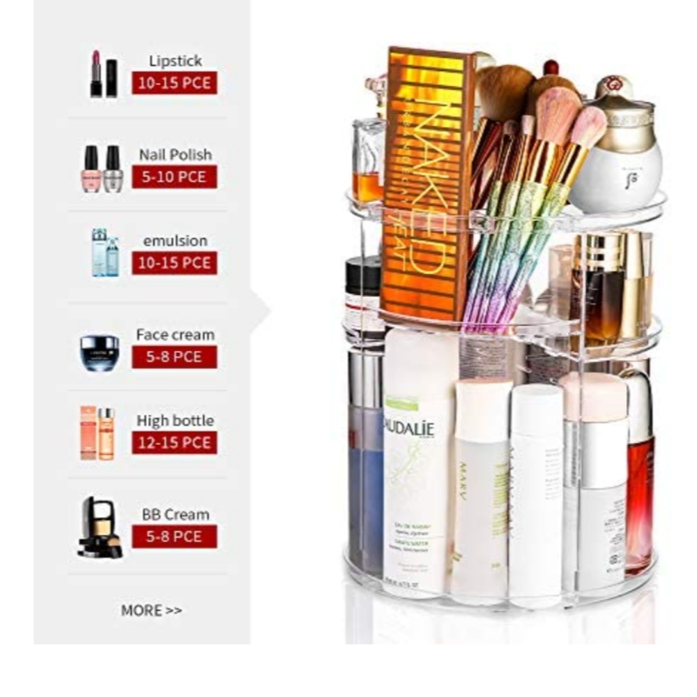 New Rotating makeup organizer